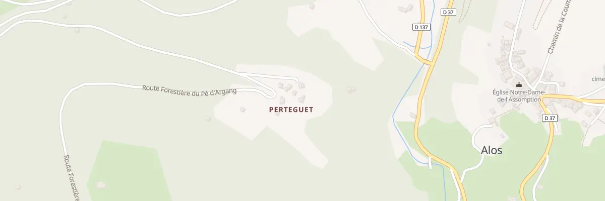 Plan du 747 Rte Forestiere du Pre d’Argang à Alos