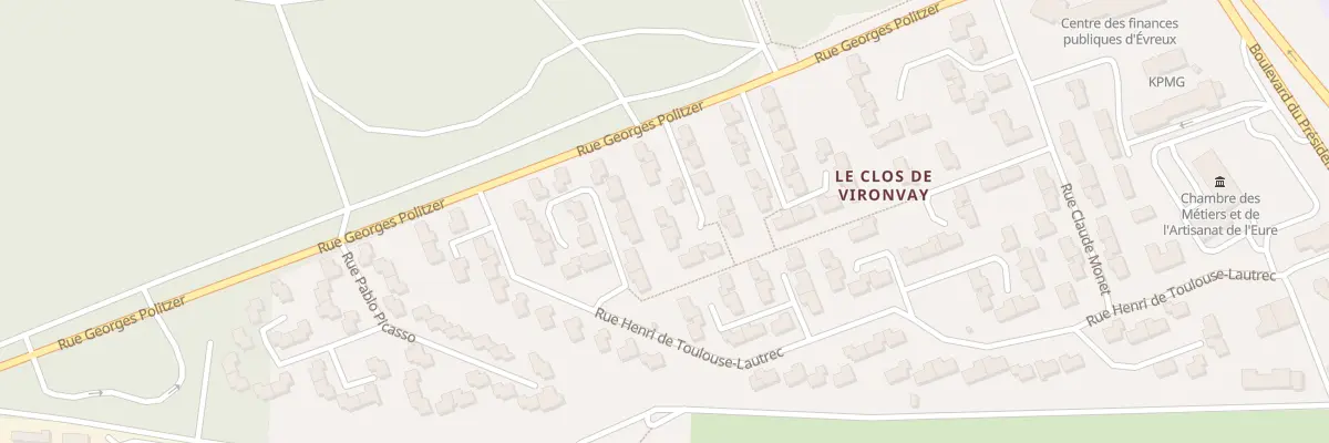 Plan du 8 All Maurice Utrillo à Évreux