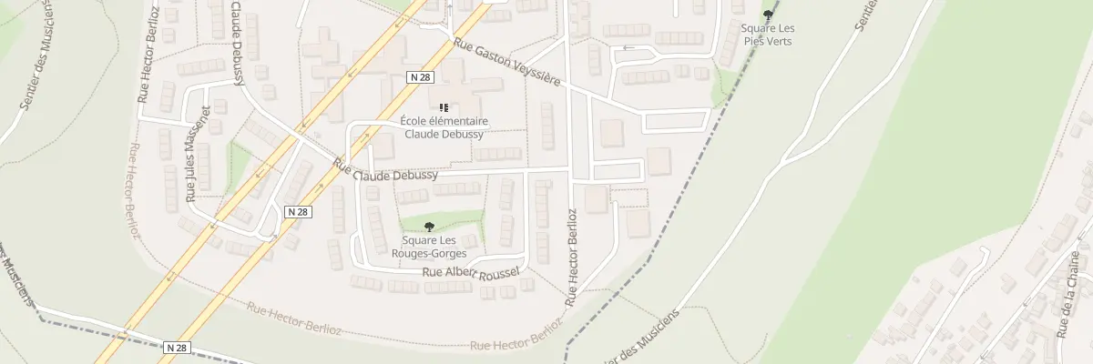 Plan du 1 Rue Albert Roussel à Rouen