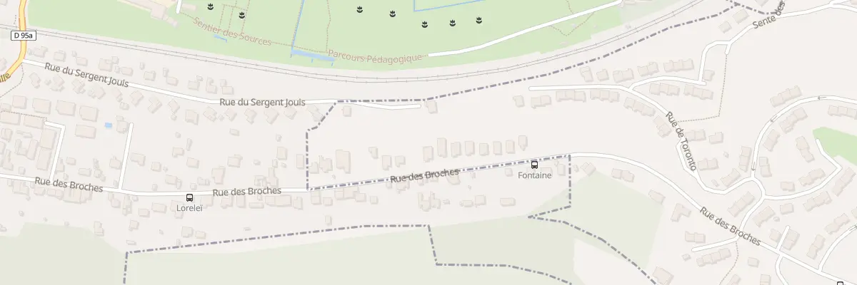 Plan du 734 Rue des Broches à Saint-Léger-du-Bourg-Denis