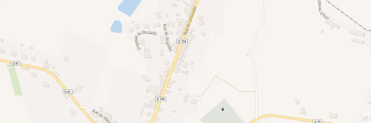 Plan du 46 Rue du Limousin à Lanouaille
