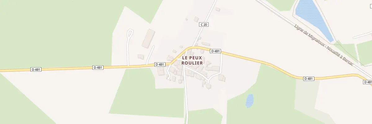 Plan du 5331 Le Peux Roulier à Droux