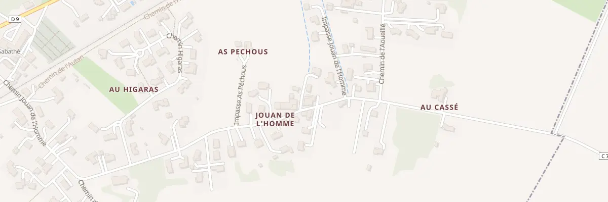 Plan du 689 Chem de Jouan de l’Homme à Ségoufielle