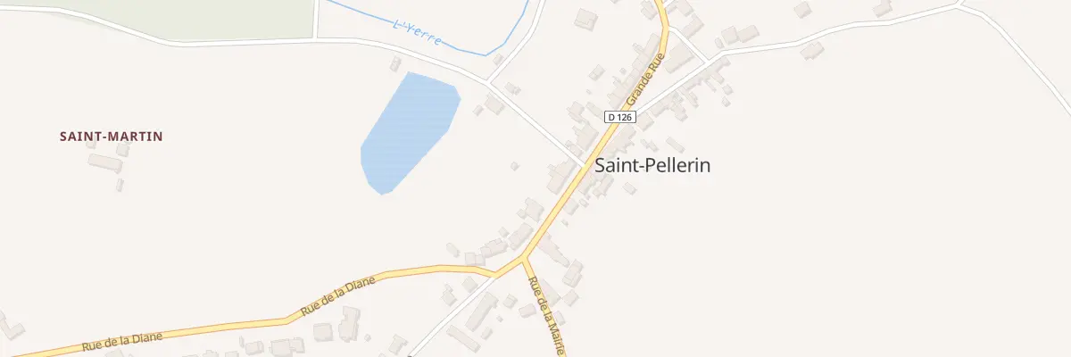 Plan du 7 Grande Rue à St Pellerin à Vald’Yerre