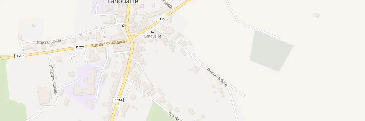 Plan du 16 Rue de la Gare à Lanouaille