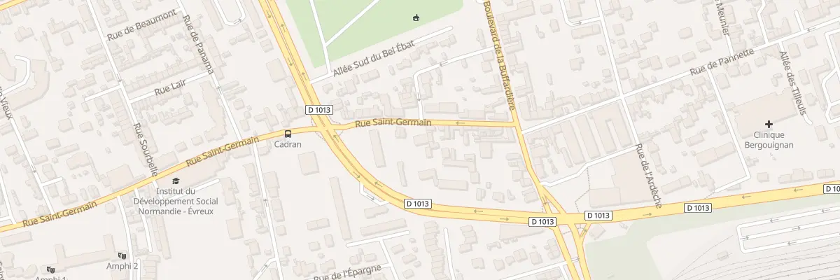 Plan du 21 Rue Saint-Germain à Évreux