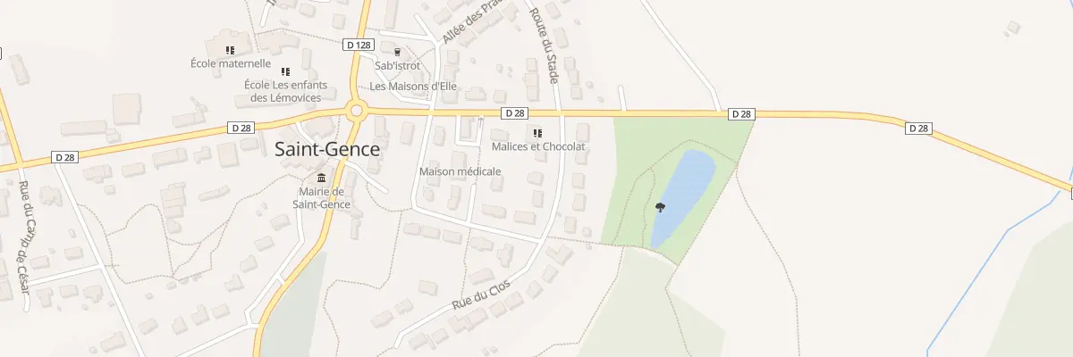 Plan du 6 Rue du Clos à Saint-Gence