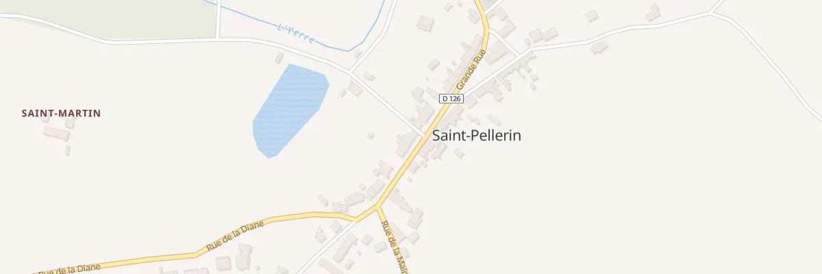Plan du 9 Grande Rue à St Pellerin à Vald’Yerre