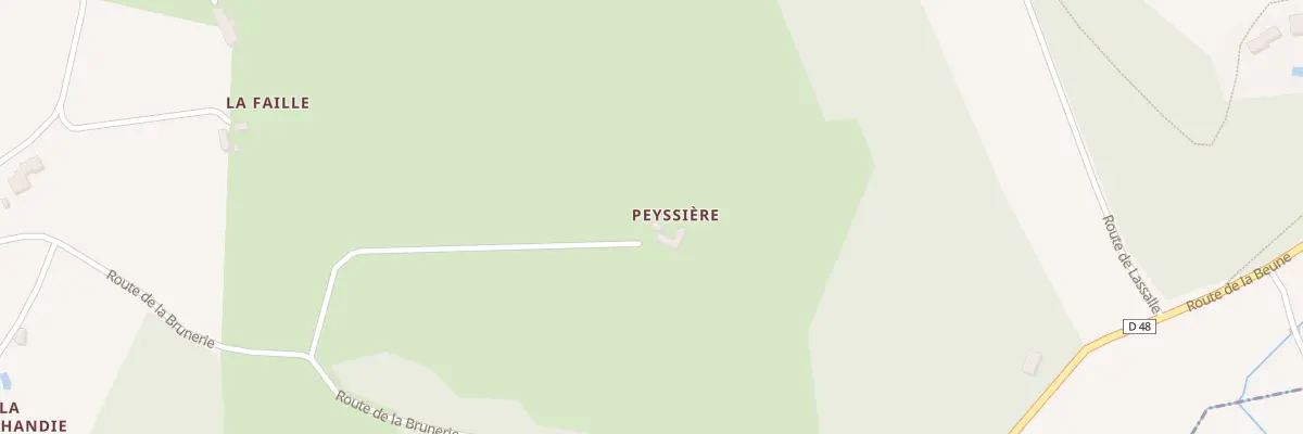 Plan du 590 Rte de la Brunerie à Tamniès