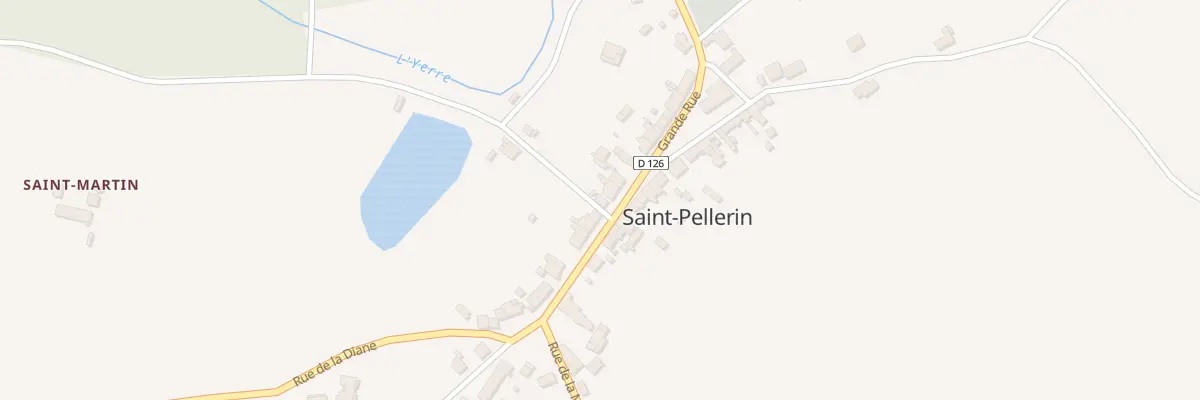Plan du 11 Grande Rue à St Pellerin à Vald’Yerre