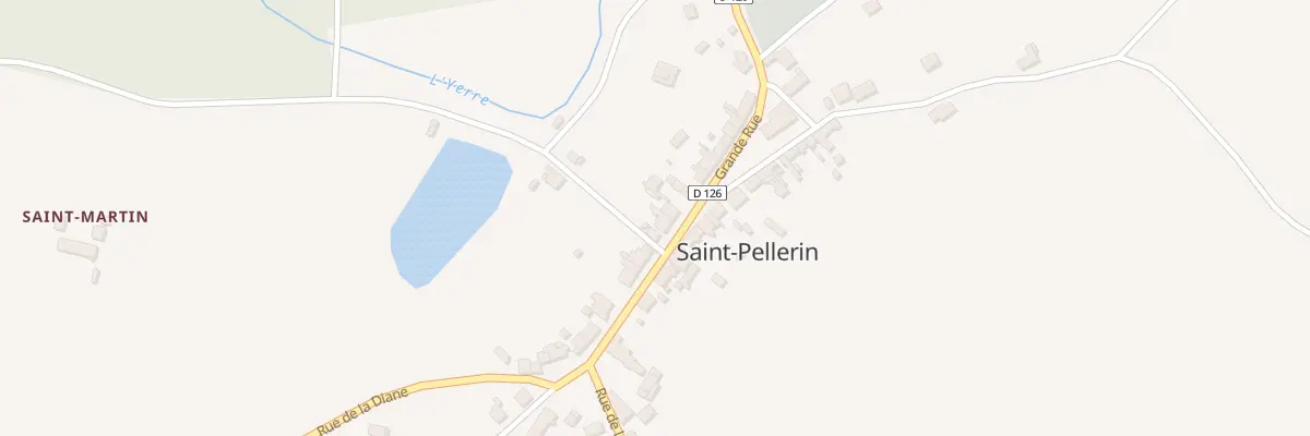 Plan du 13 Grande Rue à St Pellerin à Vald’Yerre