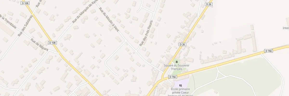 Plan du 5 Rue du Moulin à Vent à Herbault