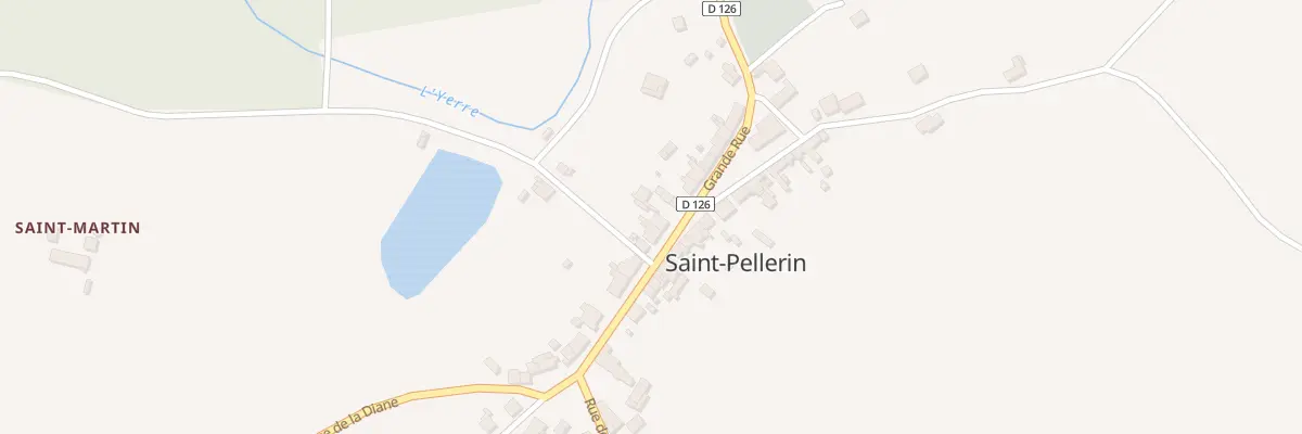 Plan du 15 Grande Rue à St Pellerin à Vald’Yerre