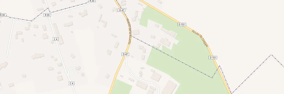 Plan du 1890 Rte de la Muette à Isneauville
