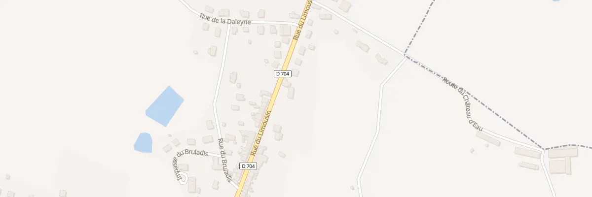 Plan du 72 Rue du Limousin à Lanouaille