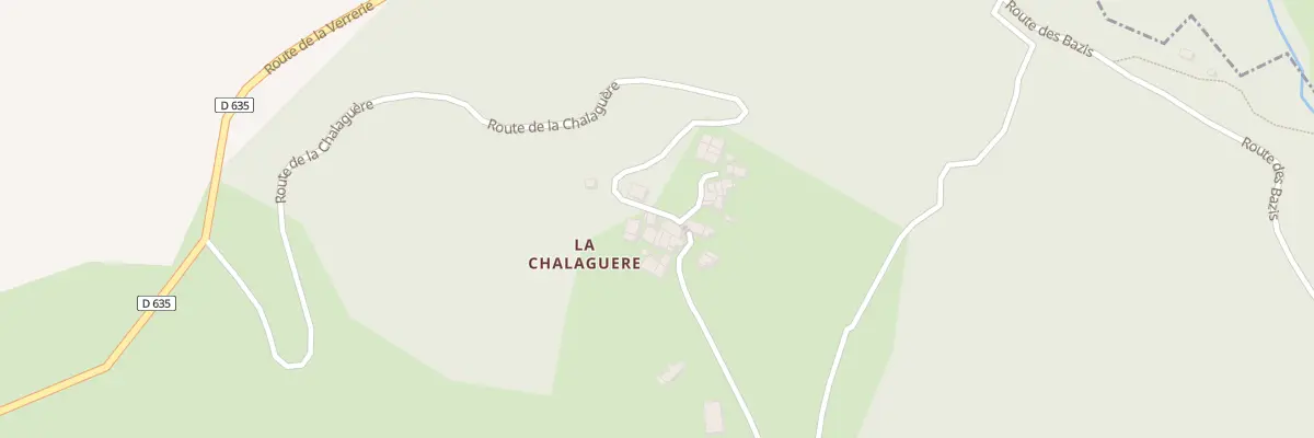 Plan du 104 La Chalaguere à Fabas