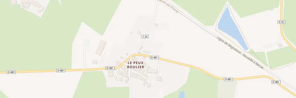 Plan du 2 Le Peux Roulier à Droux