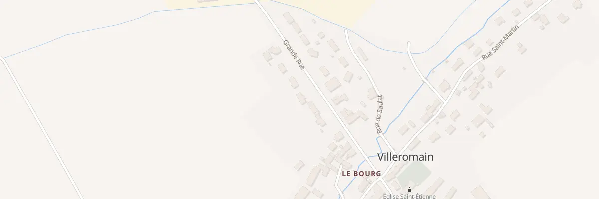 Plan du 29 Grande Rue à Villeromain