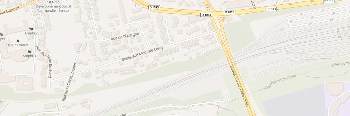 Plan du 35 Bd Modeste Leroy à Évreux