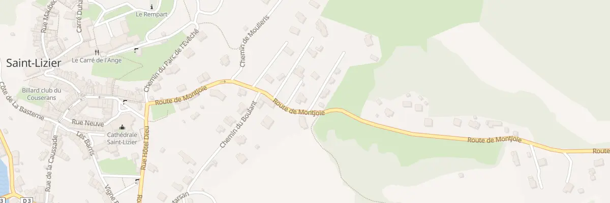 Plan du 13 Rte de Montjoie à Saint-Lizier