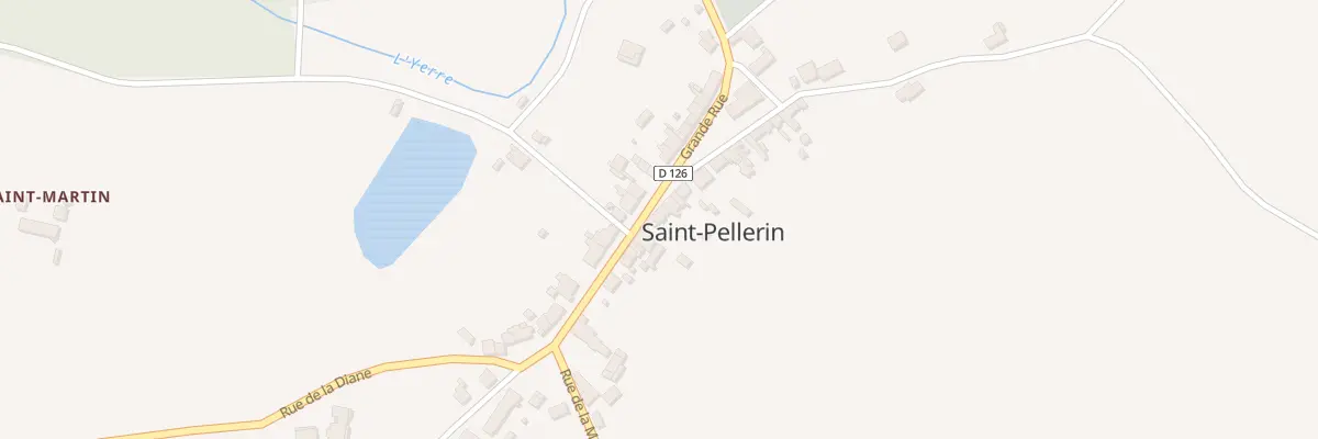 Plan du 14 Grande Rue à St Pellerin à Vald’Yerre