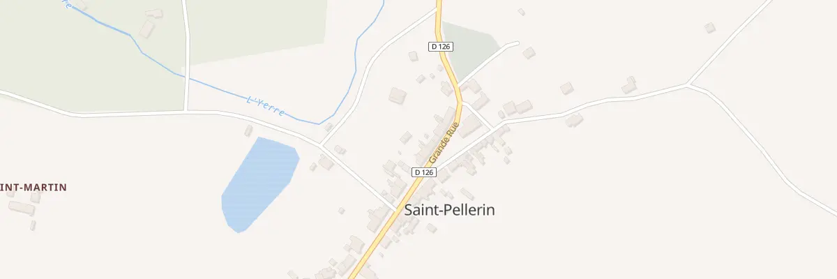 Plan du 23 Grande Rue à St Pellerin à Vald’Yerre