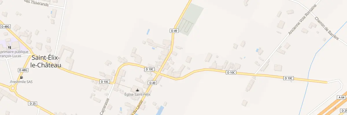 Plan du 40 Rte de Lafitte à Saint-Élix-le-Château