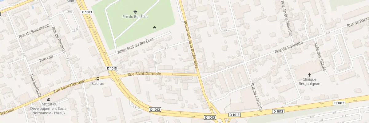 Plan du 10 Bd de la Buffardière à Évreux