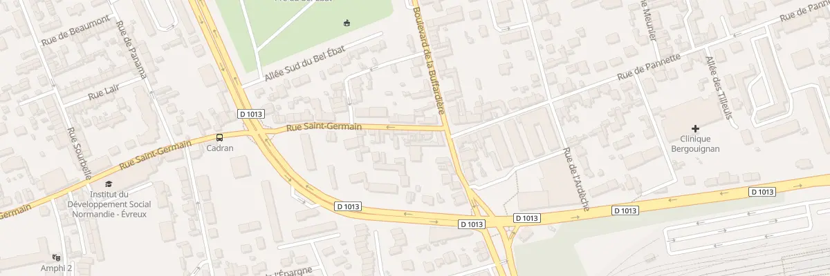 Plan du 7 Rue Saint-Germain à Évreux