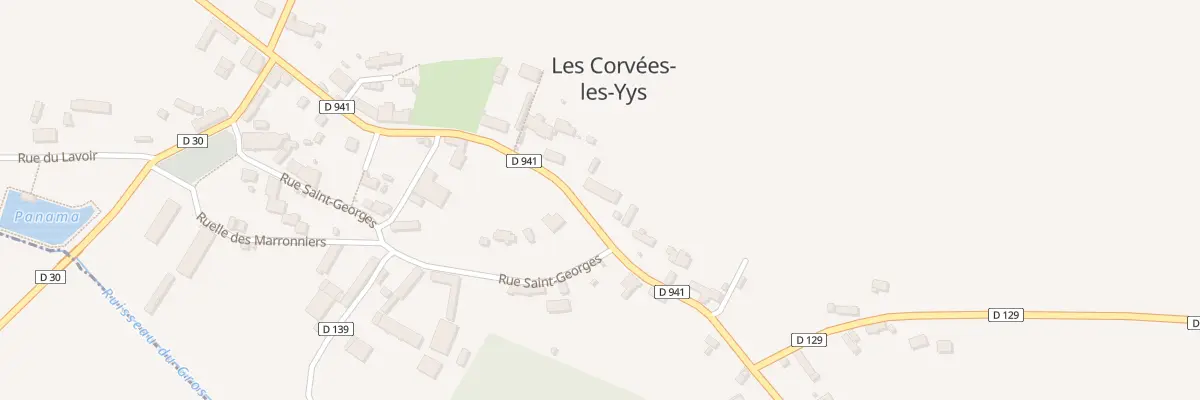 Plan du 15 Rue du Perche et de la Beauce aux Corvées-les-Yys