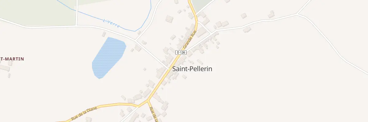 Plan du 20 Grande Rue à St Pellerin à Vald’Yerre