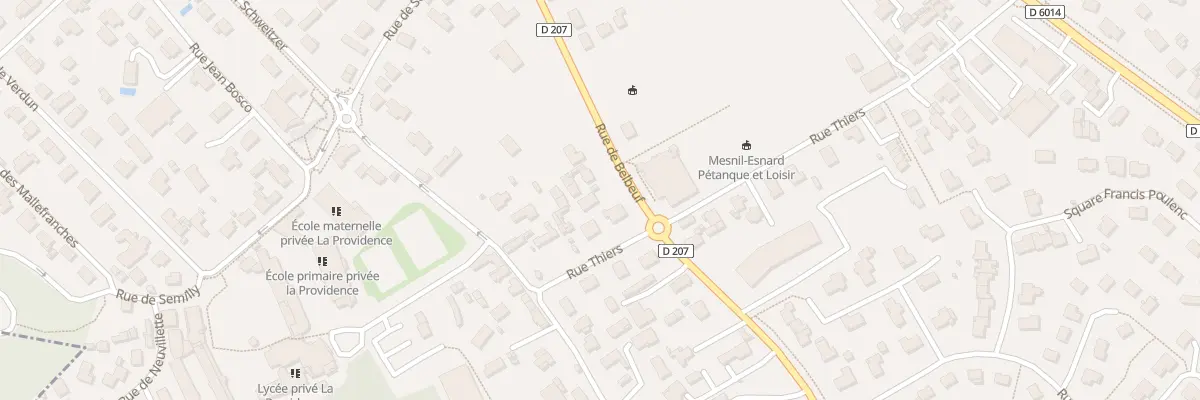 Plan du 16 Rue de Belbeuf au Mesnil-Esnard
