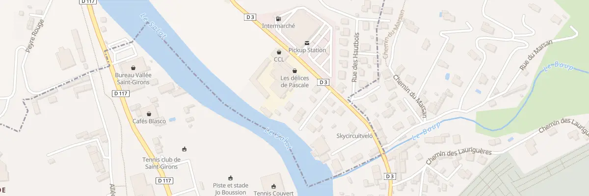 Plan du 211A Le Baup à Saint-Lizier