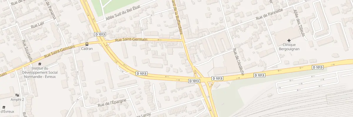 Plan du 20 Bd de la Buffardière à Évreux