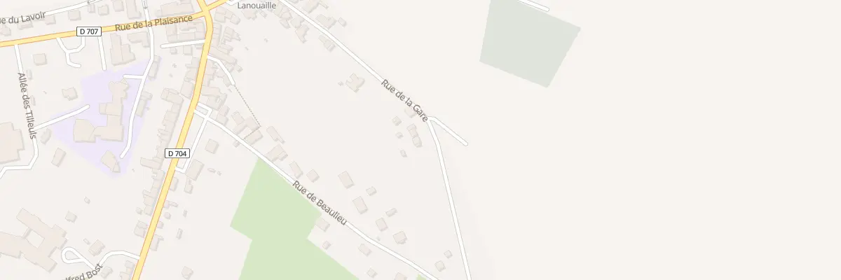Plan du 30 Rue de la Gare à Lanouaille