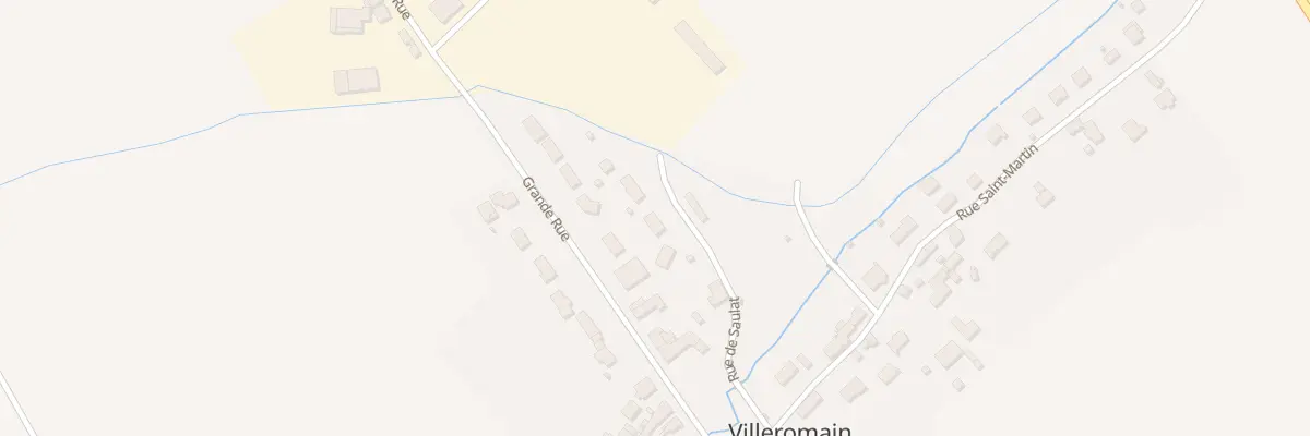 Plan du 222 Grande Rue à Villeromain