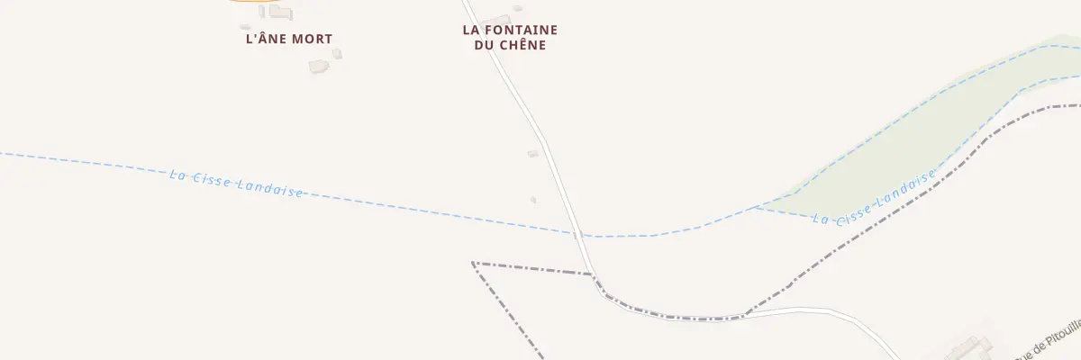 Plan du 2 La Fontaine du Chene à Lancôme