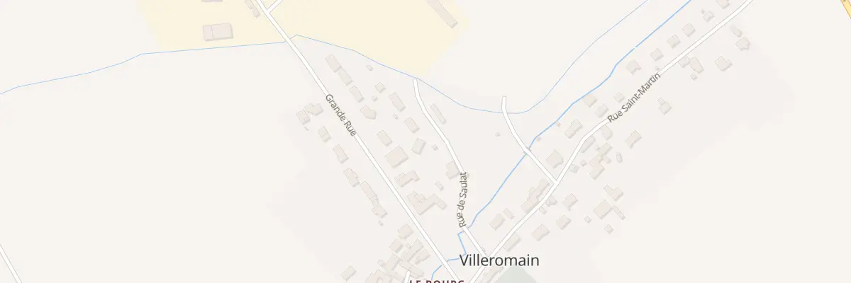 Plan du 221 Grande Rue à Villeromain
