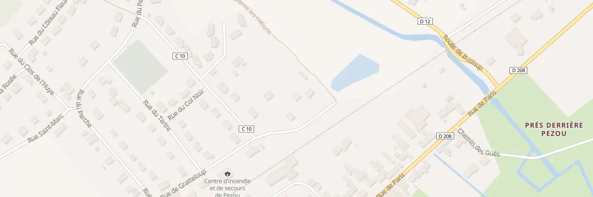 Plan du 12 Rue du Gratteloup à Pezou