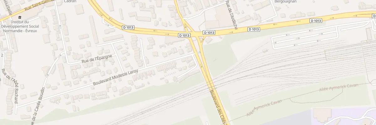 Plan du 7 Bd Modeste Leroy à Évreux