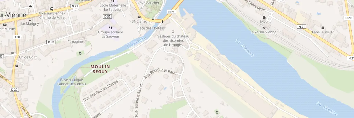 Plan du 6 Rue du Faubourg Saint-Georges à Aixe-sur-Vienne