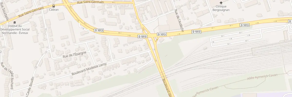 Plan du 2 Bd Modeste Leroy à Évreux