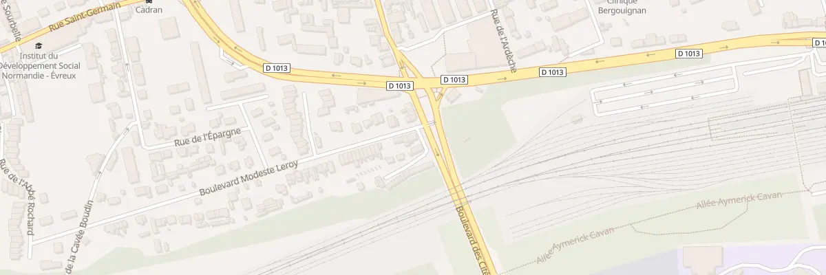 Plan du 3 Bd Modeste Leroy à Évreux