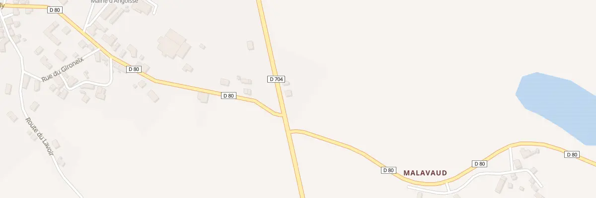 Plan du 60 Croix de Malavaud à Angoisse