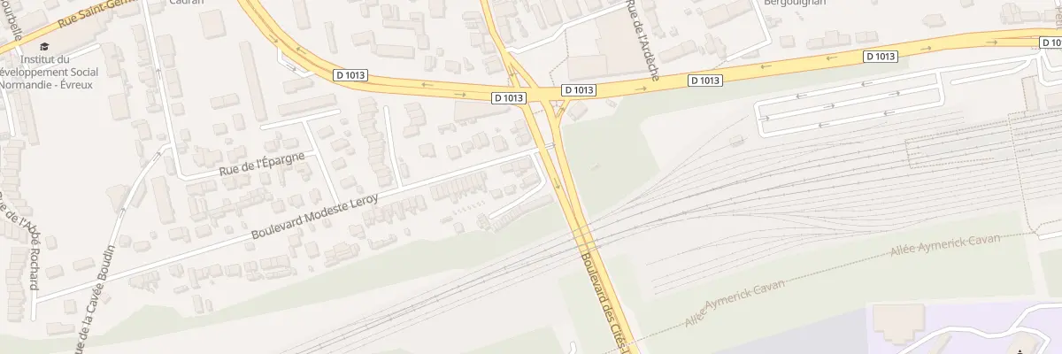 Plan du 5 Bd Modeste Leroy à Évreux