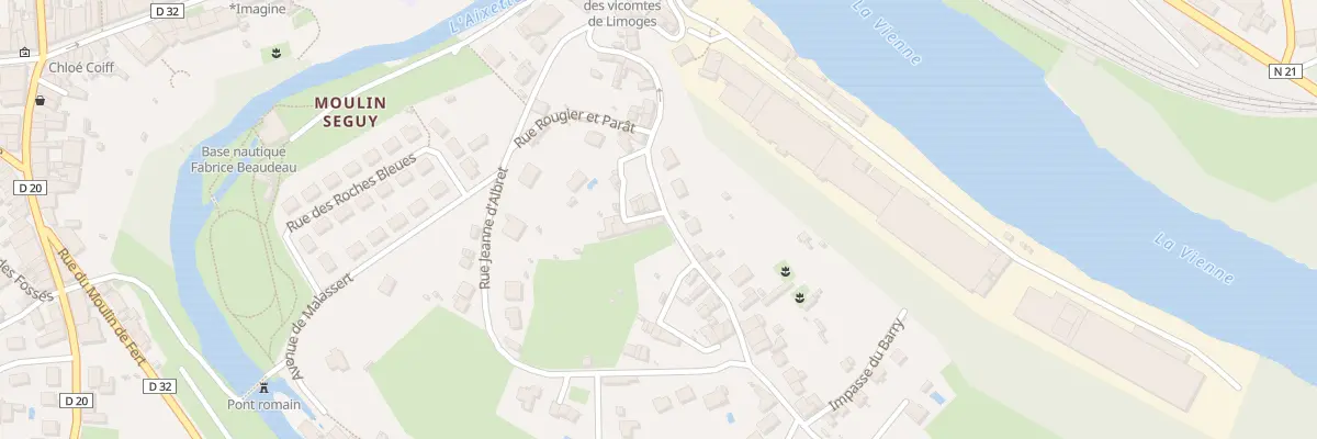 Plan du 24 Rue du Fbg Saint Georges à Aixe-sur-Vienne