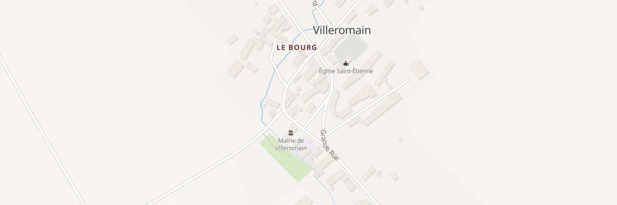 Plan du 11 Grande Rue à Villeromain