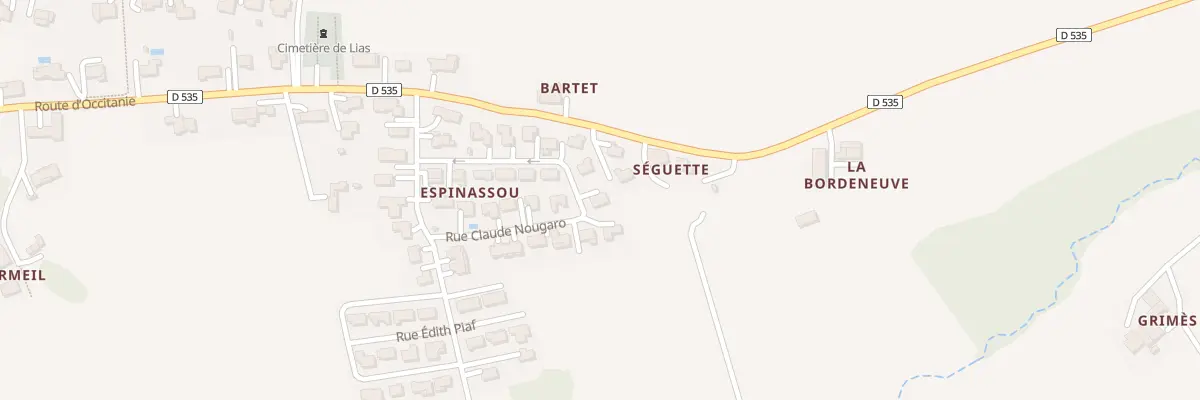 Plan du 18 Rue Claude Nougaro à Lias