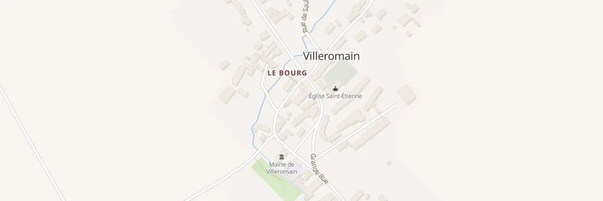Plan du 15 Grande Rue à Villeromain
