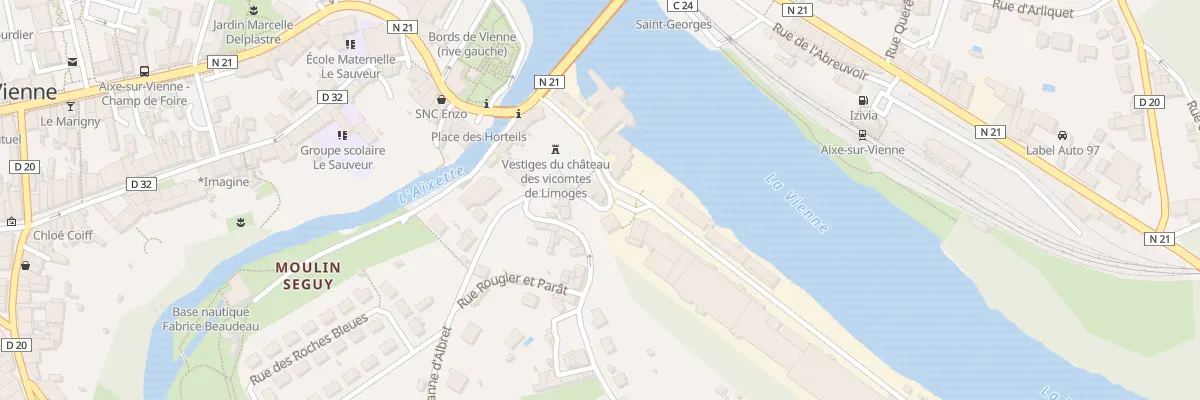 Plan du 16 Rue Jeanne d’Albret à Aixe-sur-Vienne